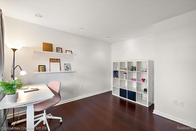 1982 Wickham St, Royal Oak, MI 48073 - home office featuring wood-type flooring and recessed lighting