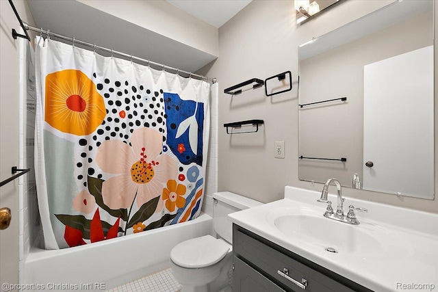 1982 Wickham St, Royal Oak, MI 48073 - full bath with vanity and shower / bath combo with shower curtain