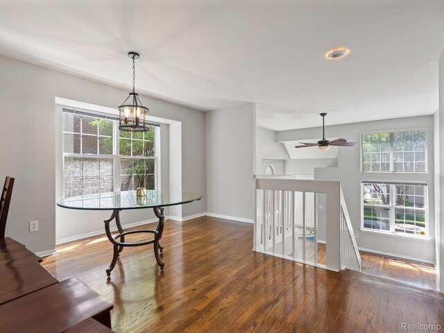 1524 Maryland Club Dr, Royal Oak, MI 48067 - hall with an upstairs landing, plenty of natural light, and wood finished floors