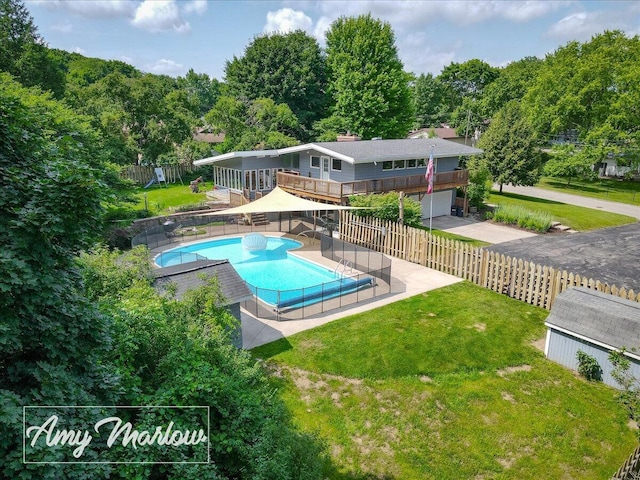 708 Magnolia Ct, Big Rapids, MI 49307 - view of pool featuring a patio