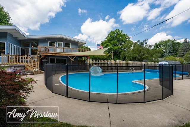 708 Magnolia Ct, Big Rapids, MI 49307 - view of swimming pool with a patio area