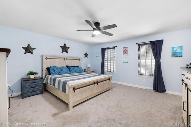 38 E Dallas Ave, Madison Heights, MI 48071 - bedroom with light colored carpet and a ceiling fan