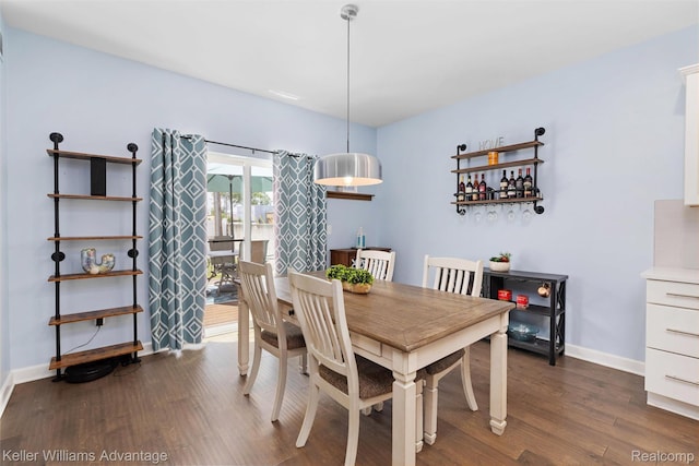 38 E Dallas Ave, Madison Heights, MI 48071 - dining space with dark wood-type flooring and baseboards