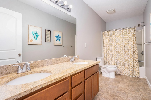 9330 Windward Dr, West Olive, MI 49460 - bathroom featuring double vanity and shower / tub combo