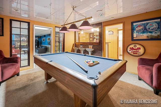 2751 Valley Ave NW, Grand Rapids, MI 49544 - rec room featuring carpet and pool table