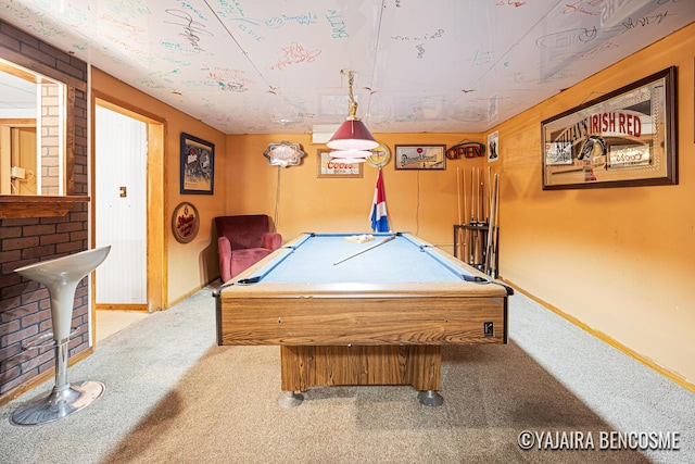 2751 Valley Ave NW, Grand Rapids, MI 49544 - recreation room with carpet floors and billiards table