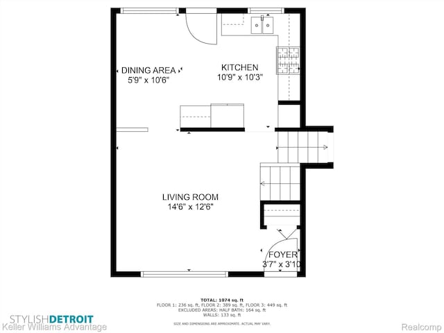 9428 Oak St, Taylor, MI 48180 - view of property floor plan