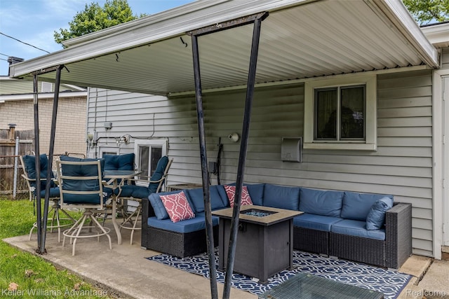 9428 Oak St, Taylor, MI 48180 - view of patio / terrace featuring an outdoor living space