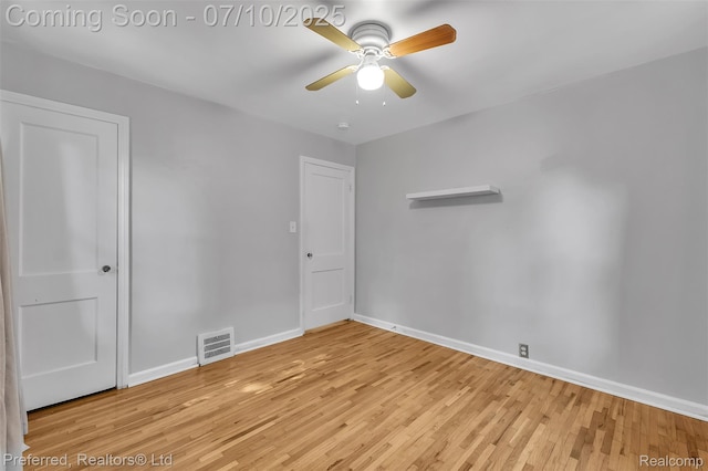 9624 Columbia, Redford, MI 48239 - spare room featuring wood finished floors and ceiling fan