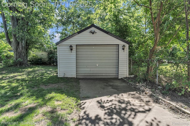 9624 Columbia, Redford, MI 48239 - detached garage featuring driveway