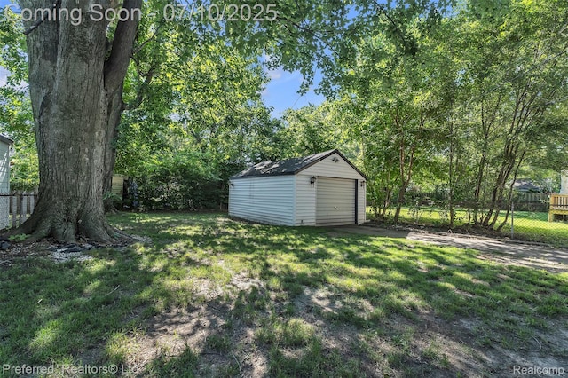 9624 Columbia, Redford, MI 48239 - view of yard featuring a detached garage and a storage unit