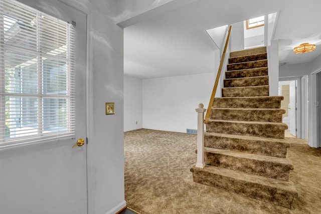 1007 Oak Grove Rd, Jackson, MI 49203 - stairs with carpet floors