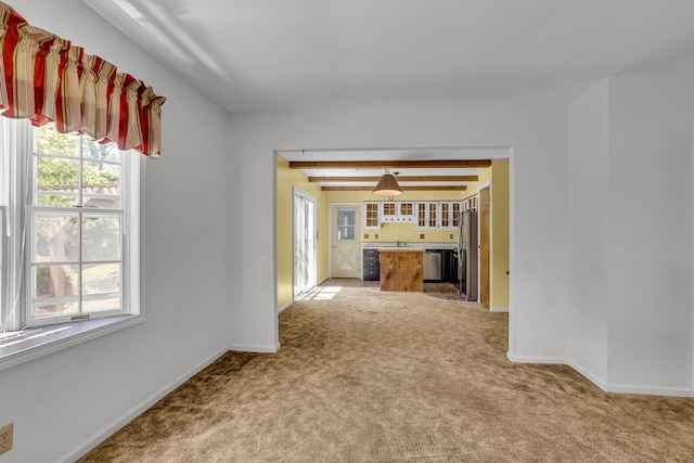 1007 Oak Grove Rd, Jackson, MI 49203 - unfurnished living room with carpet