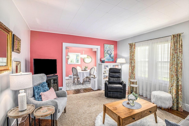 618 Madison St, Jackson, MI 49202 - living room featuring wood finished floors