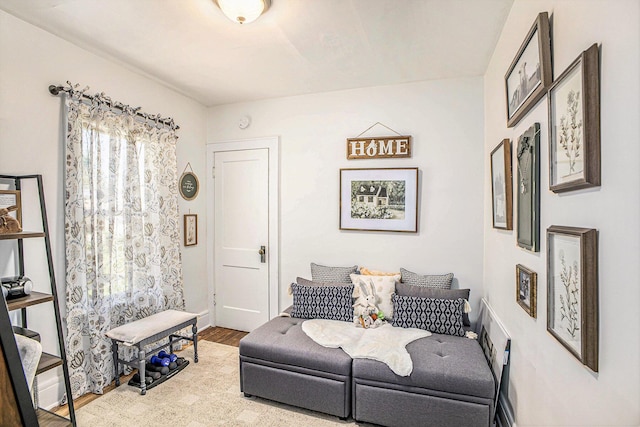 618 Madison St, Jackson, MI 49202 - living area with wood finished floors and baseboards