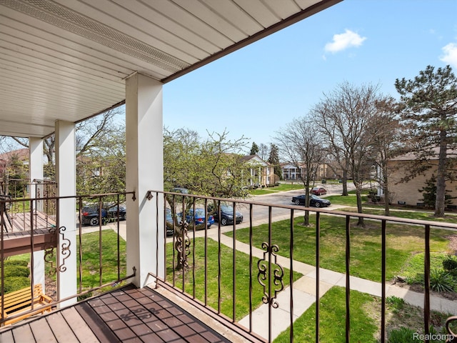 29272 Gloede Dr Unit 16, Warren, MI 48088 - balcony with a residential view