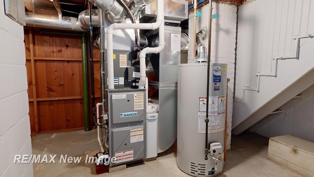 508 Malzahn St, Saginaw, MI 48602 - utility room with water heater and heating unit