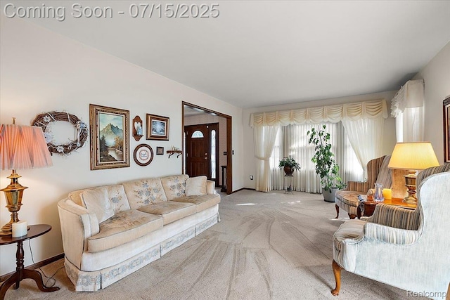 4516 Cahill Dr, Troy, MI 48098 - living area featuring baseboards and carpet flooring