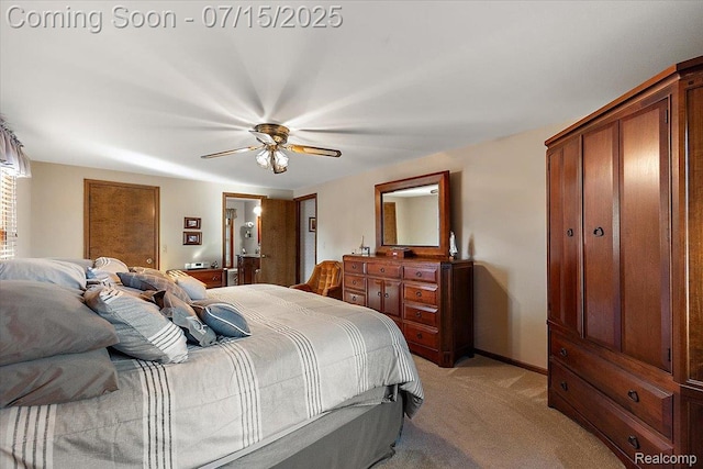 4516 Cahill Dr, Troy, MI 48098 - bedroom with light carpet and ceiling fan