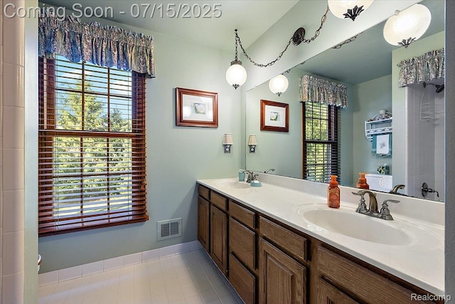4516 Cahill Dr, Troy, MI 48098 - bathroom featuring double vanity and healthy amount of natural light