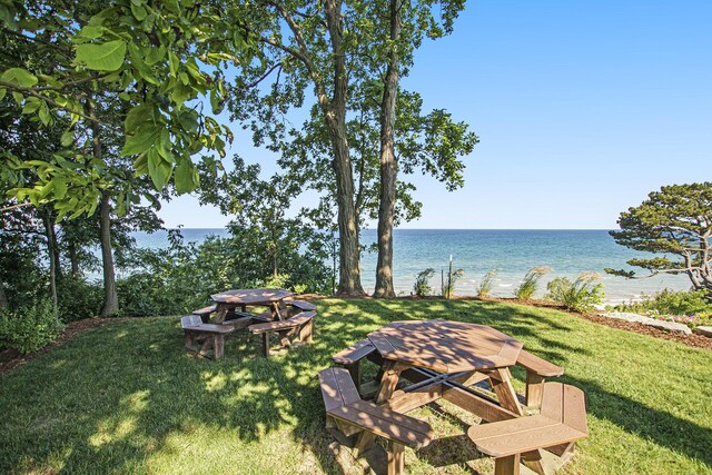 488 Solace Way S, Haven, MI 49090 - view of green lawn featuring a water view