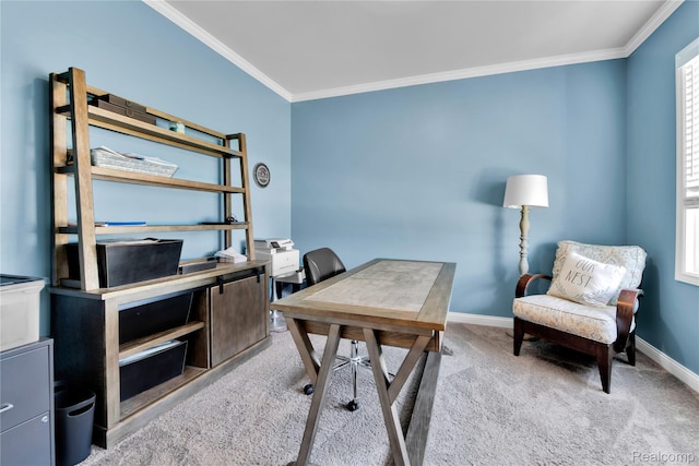 343 Hidden Riv E, Holly, MI 48442 - carpeted home office with crown molding