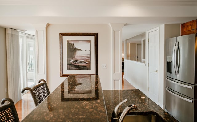706 N Dockside Cir, Suttons Bay, MI 49682 - dining area featuring wood finished floors