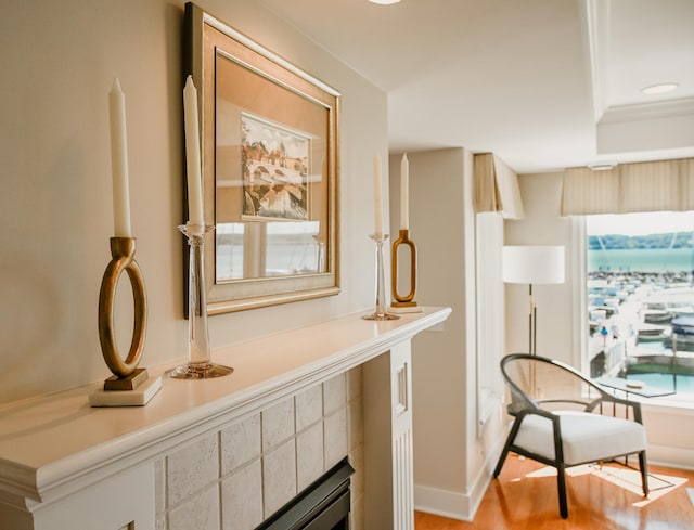 706 N Dockside Cir, Suttons Bay, MI 49682 - interior space featuring wood finished floors and recessed lighting
