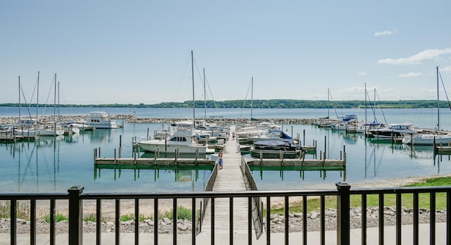 706 N Dockside Cir, Suttons Bay, MI 49682 - dock with a water view