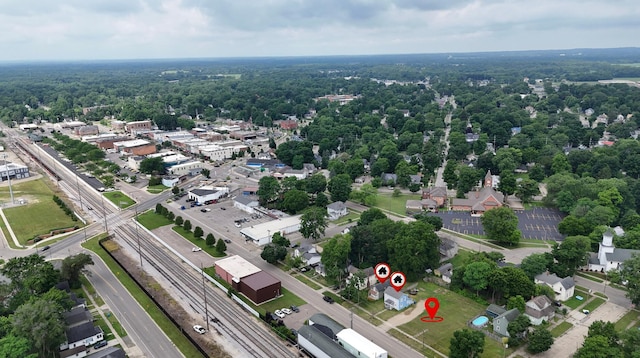 207 W Railroad St, Dowagiac, MI 49047 - aerial view of property's location