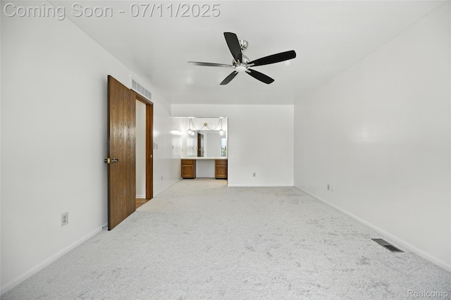 276 Meadow Bridge Dr, Rochester Hills, MI 48307 - spare room with light carpet and ceiling fan