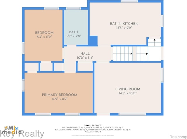 1225 S Annabelle St, Detroit, MI 48217 - view of home floor plan