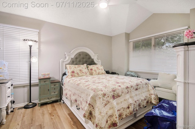 3787 Santa Fe Trl, Ann Arbor, MI 48108 - bedroom with light wood-style floors and lofted ceiling