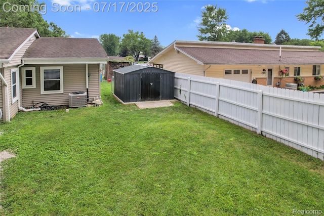 1890 Darwin Rd, Pinckney, MI 48169 - fenced backyard featuring an attached garage and a shed