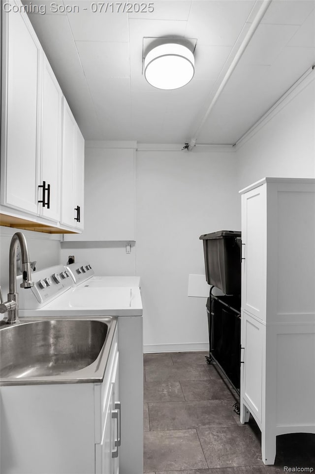 1890 Darwin Rd, Pinckney, MI 48169 - washroom featuring separate washer and dryer and cabinet space