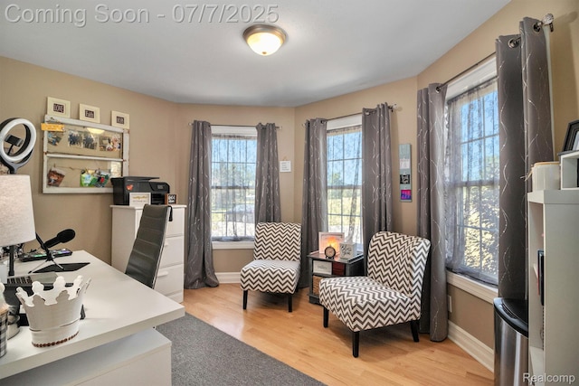 1090 E Jones Rd, Howell, MI 48855 - home office with plenty of natural light and wood finished floors