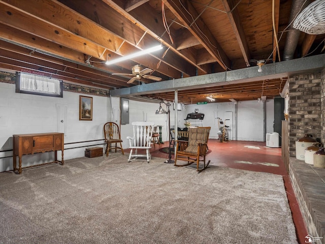 7393 Newport S Rd, Newport, MI 48166 - finished basement featuring electric panel