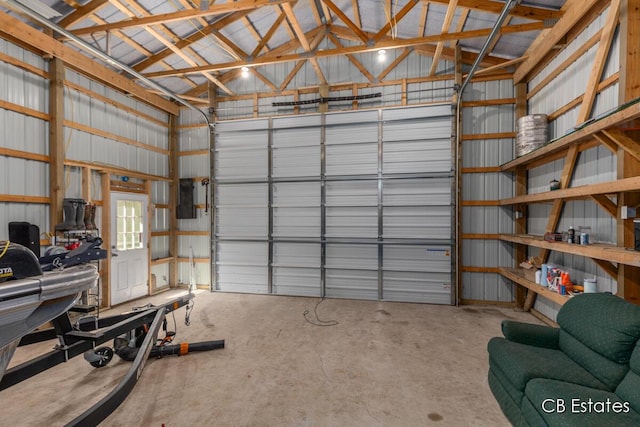 4301 Lasalle Ln, Newaygo, MI 49337 - garage featuring metal wall