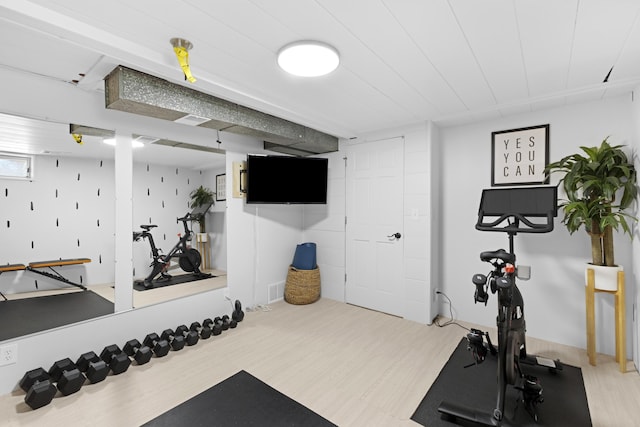 15178 154th Ave, Grand Haven, MI 49417 - workout room featuring wood finished floors