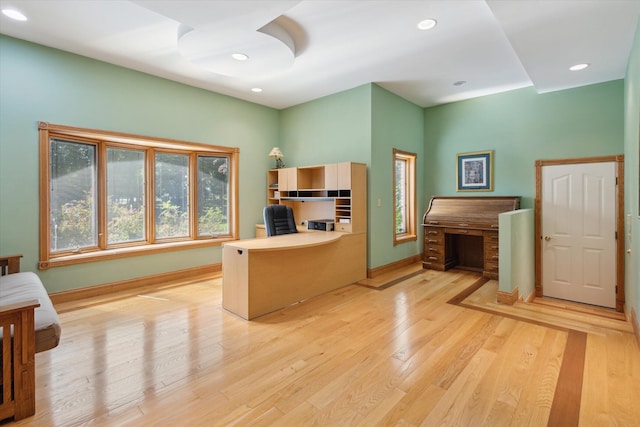 6076 Browns Lake Rd, Jackson, MI 49203 - office space featuring light wood-style flooring and recessed lighting
