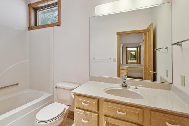 6076 Browns Lake Rd, Jackson, MI 49203 - bathroom featuring vanity and washtub / shower combination