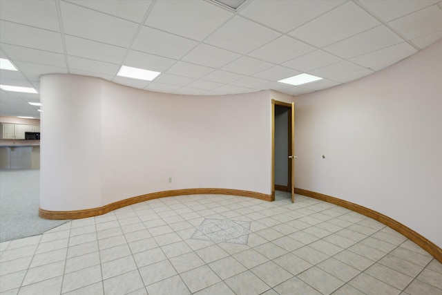 6076 Browns Lake Rd, Jackson, MI 49203 - spare room with a paneled ceiling