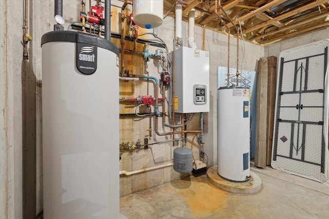 6076 Browns Lake Rd, Jackson, MI 49203 - utilities featuring gas water heater, electric water heater, and water heater