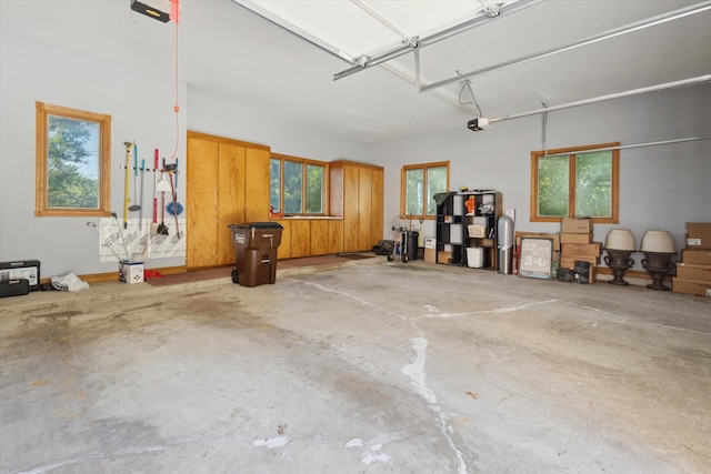 6076 Browns Lake Rd, Jackson, MI 49203 - garage featuring a garage door opener