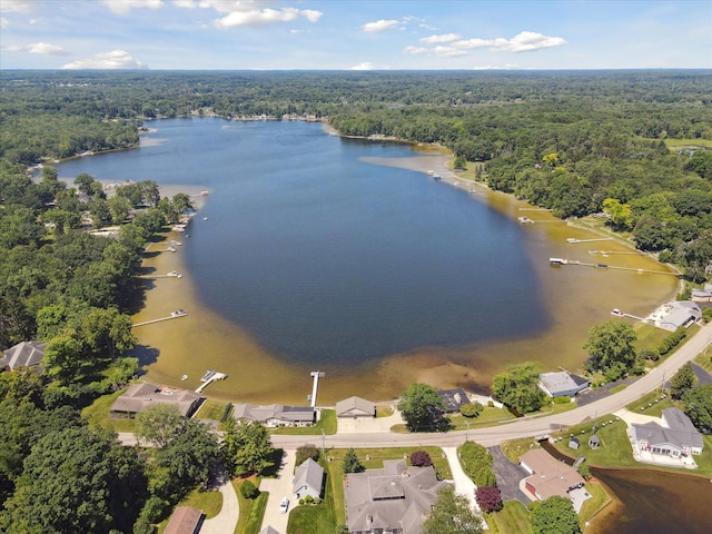 6076 Browns Lake Rd, Jackson, MI 49203 - aerial view of property and surrounding area with a nearby body of water