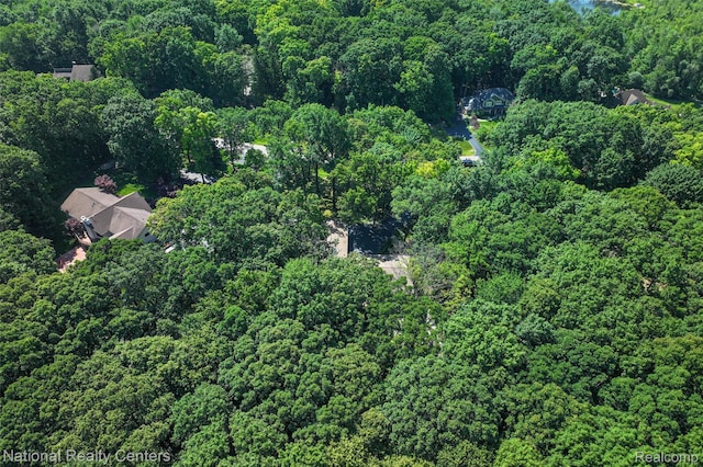7500 Deerhill Dr, Clarkston, MI 48346 - aerial view of property's location featuring a heavily wooded area