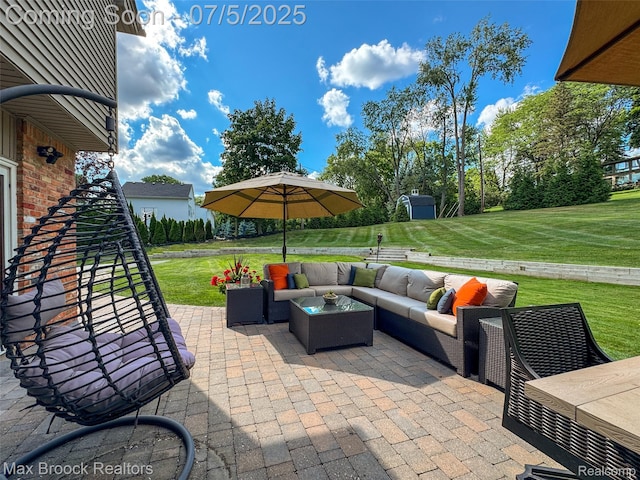 6907 W Knollwood Cir W, Bloomfield, MI 48322 - view of patio with outdoor lounge area