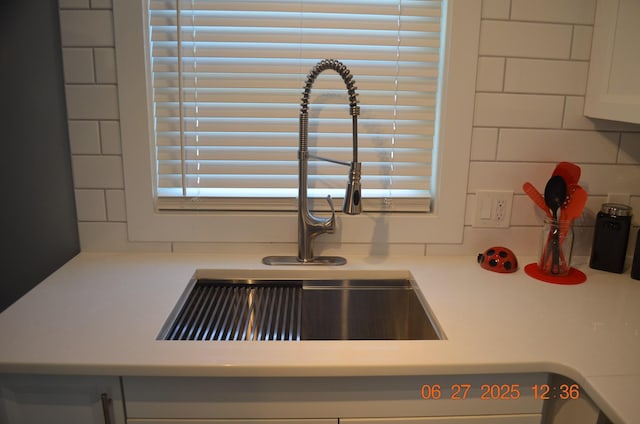 403 Hoover Ave, Benton Harbor, MI 49022 - kitchen view of light countertops and decorative backsplash