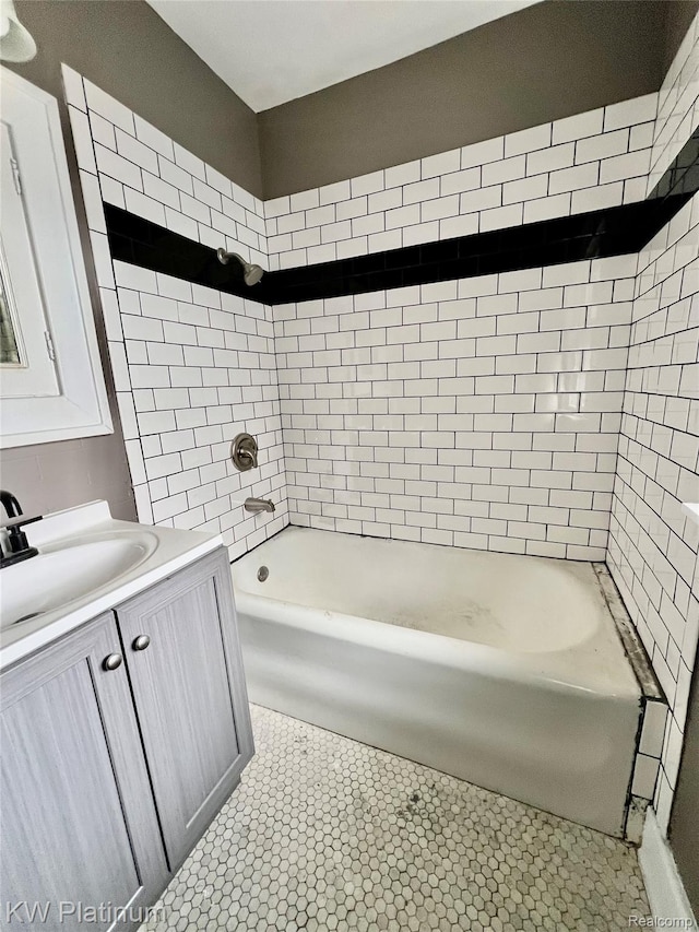 2109 Military St, Port Huron, MI 48060 - full bathroom with vanity and  shower combination