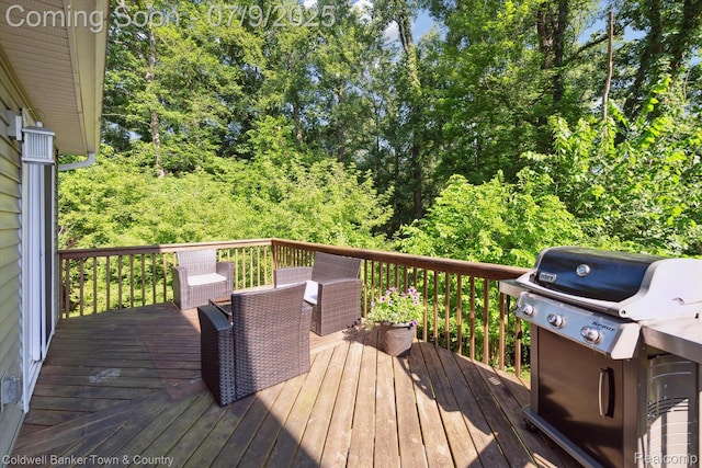 4577 Oaklawn Dr, Pinckney, MI 48169 - deck featuring a grill